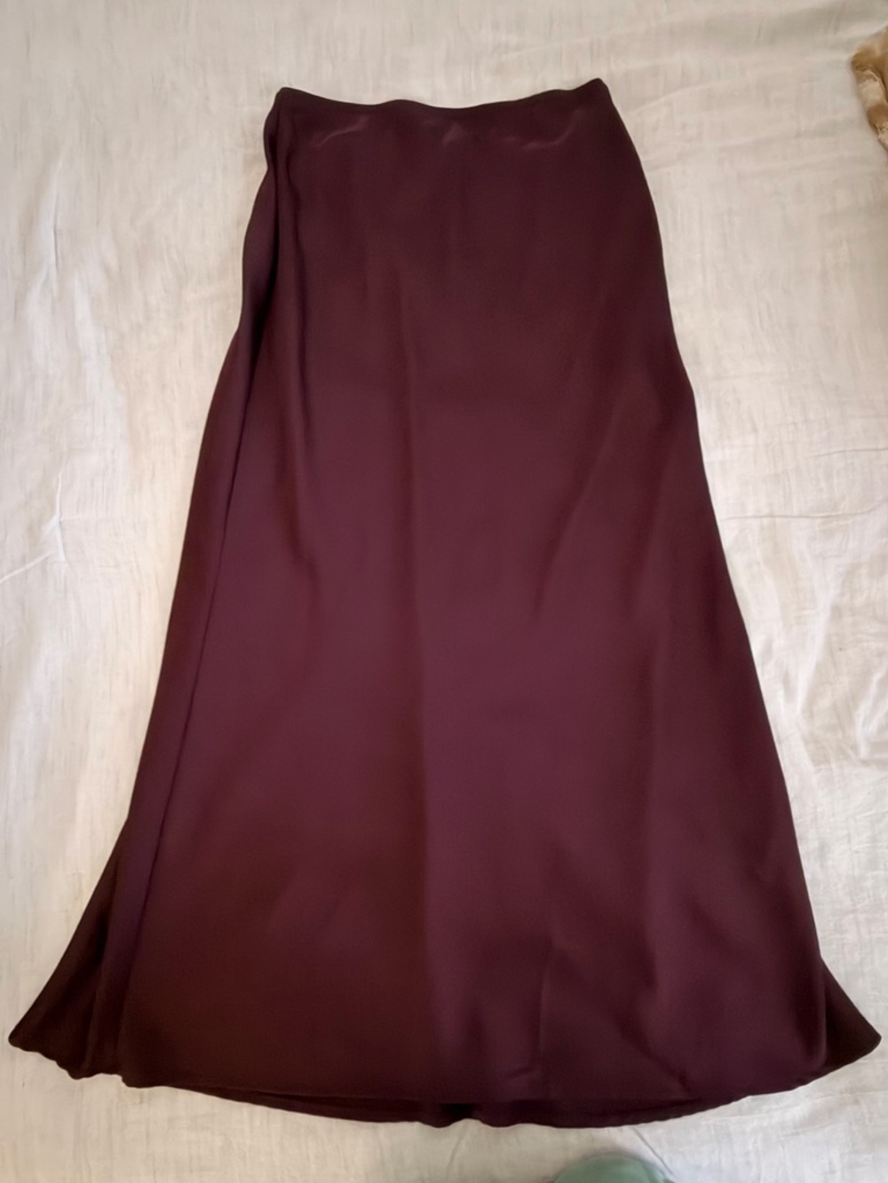 a new day Deep Burgundy Maxi Slip Skirt
